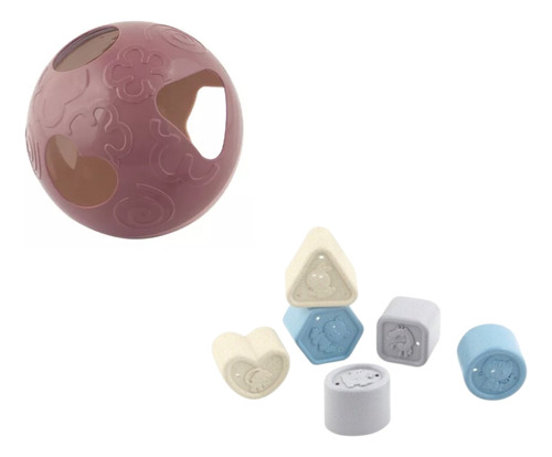 Imagen 1 de 1 de Pelota De Encastre Con Formas Geométricas (7 Piezas)