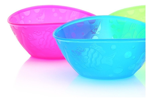 Imagen 4 de 10 de Bowls Apilables De Colores Para Bebés - Baby Innovation Color Multicolor Liso