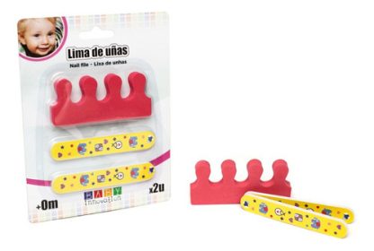 Imagen 1 de 4 de Set 2 Lima De Uñas Para Bebes Y Separador De Dedos +0 Meses