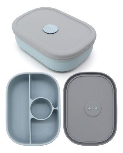 Imagen 1 de 1 de Lunchera con tapa de 4 Compartimientos Apto Microondas y Lavavajillas