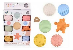 Miniatura 2 de 6 de Pelotas Locas Divertidas Surtidas 2 Multicolores Blandas 6pzas