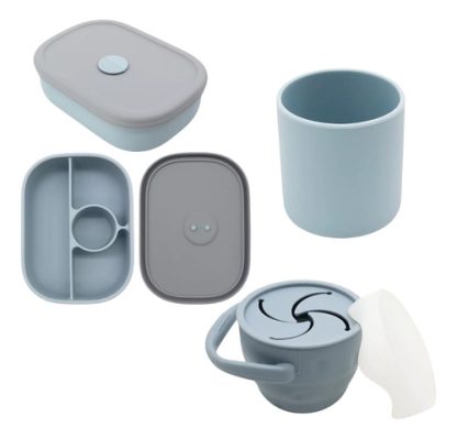 Imagen 1 de 1 de Combo Silicona Nursimom Lunchera Divisiones Vaso Taza Snack