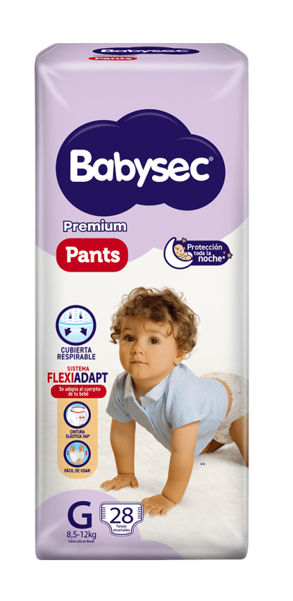 Imagen 1 de 1 de Pañales Babysec Premium Pants G x 28 unidades