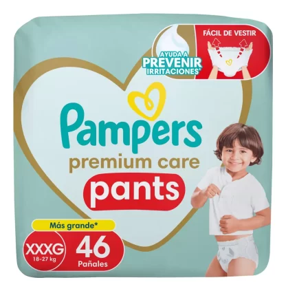 Imagen 1 de 4 de Pañales Pampers Premium Care Pants Xxxg 46 U