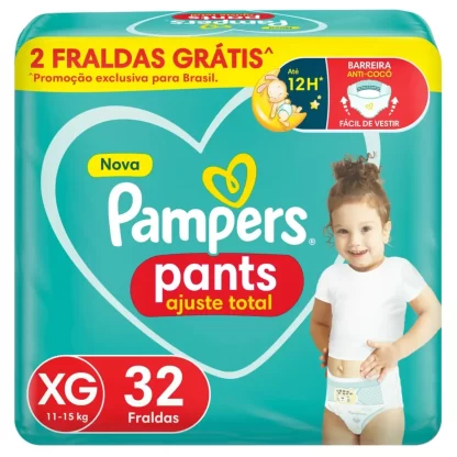Imagen 1 de 8 de Pañales Pampers Pants Confort Sec Xg 32u