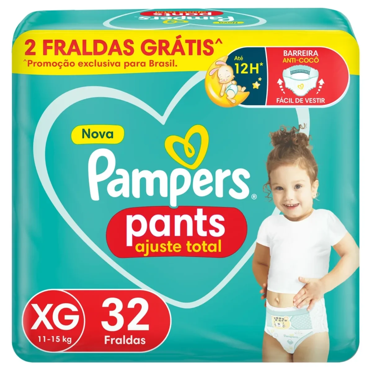 Imagen 1 de 8 de Pañales Pampers Pants Confort Sec Xg 32u