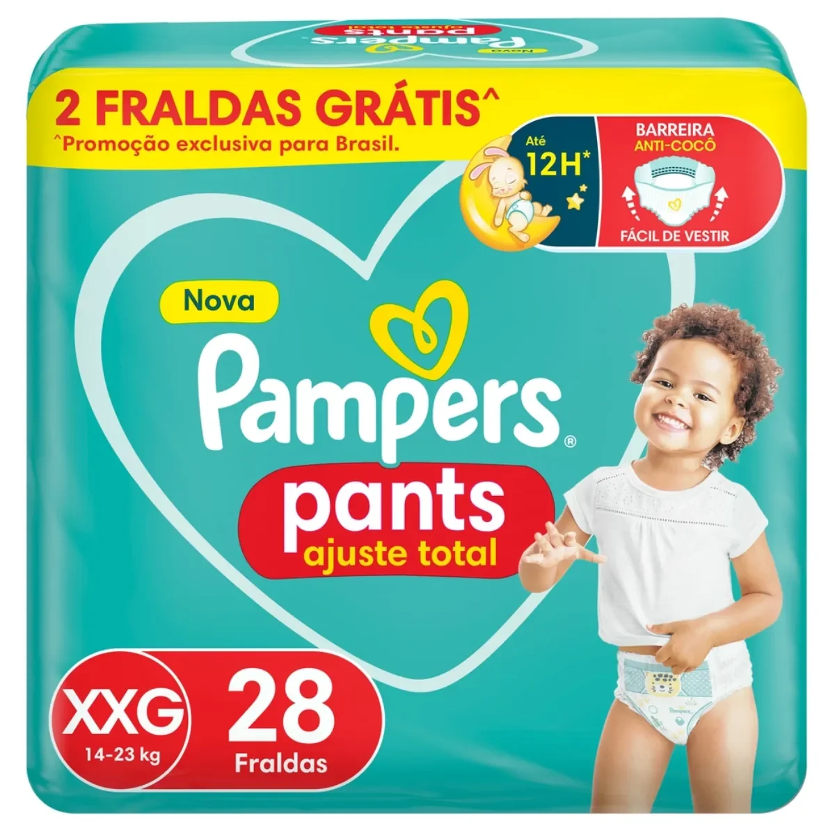 Imagen 1 de 6 de Pañales Pampers Pants Confort Sec Xxg 28u