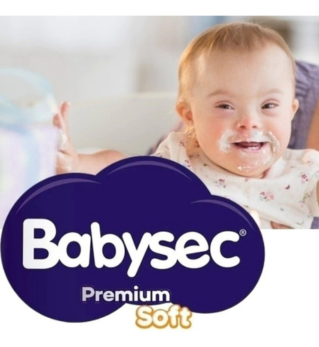 Imagen 2 de 4 de Pañales Babysec Premium Soft Talle P X 50