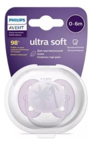 Miniatura 3 de 3 de Chupete Avent Ultra Soft 0-6m Palmeras SCF092/03