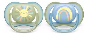 Miniatura 1 de 4 de Chupete Philips Avent Ultra Air Scf085/58 X2u 0-6 Meses (Arcoiris - Sol)