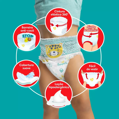 Imagen 2 de 4 de Pañales Pampers Pants Confort Sec G 36 Uni