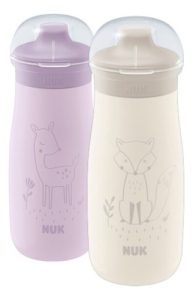 Miniatura 3 de 5 de Vaso Botella Mini-me Sip Acero Inox 300ml +9m Ciervo Lila - Nuk