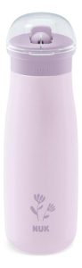 Miniatura 1 de 2 de Vaso Botella Infantil Mini-me Flip De Acero Inoxidable 500 Ml Rosa - Nuk