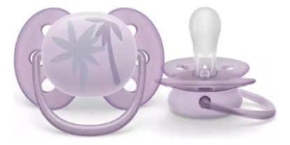 Imagen 2 de 3 de Chupete Avent Ultra Soft 0-6m Palmeras SCF092/03