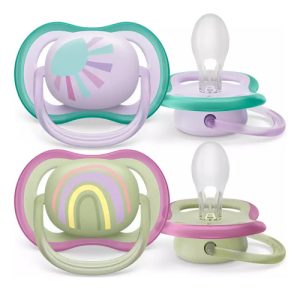 Miniatura 2 de 3 de Chupete Philips Avent Ultra Air Scf085/59 X2u 0-6 Meses (Arcoiris - Sol)