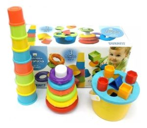 Miniatura 3 de 3 de Set 3 En 1 Duravit : Anillos Apilables, Mini Moldes y Primeras Formas