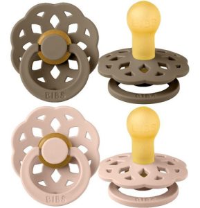 Miniatura 1 de 4 de Chupetes Bibs Boheme X2 DARK OAK-BLUSH