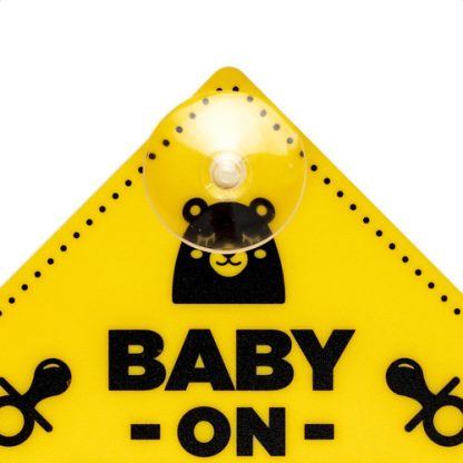 Imagen 3 de 6 de Baby On Board Cartel Con Sopapa Para Auto - Baby Innovation