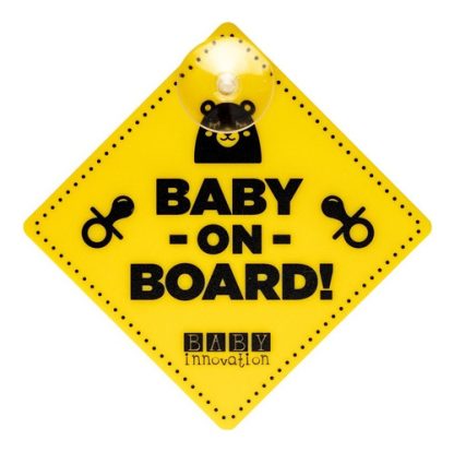 Imagen 4 de 6 de Baby On Board Cartel Con Sopapa Para Auto - Baby Innovation