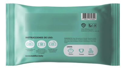 Imagen 5 de 5 de Toallitas Húmedas Con Tapa Sin Perfume 48u Bebe Toddler
