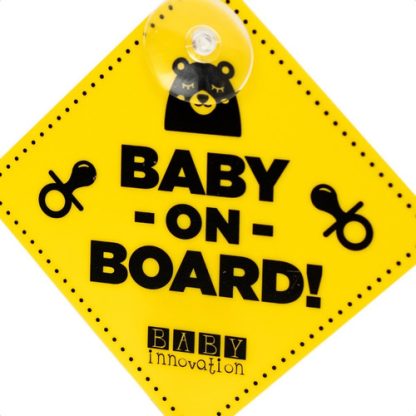 Imagen 1 de 6 de Baby On Board Cartel Con Sopapa Para Auto - Baby Innovation