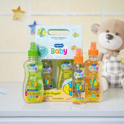 Imagen 3 de 4 de Combo Baby Colonia 125mL + Shampoo 200mL Algabo