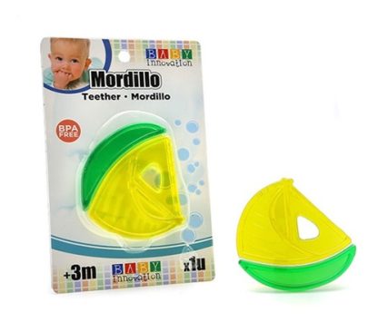 Imagen 1 de 7 de Mordillo Barco Amarillo Y Verde - Baby Innovation