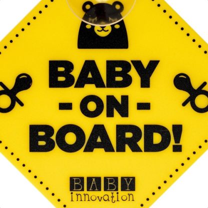 Imagen 2 de 6 de Baby On Board Cartel Con Sopapa Para Auto - Baby Innovation