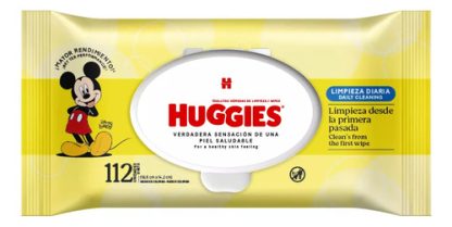 Imagen 1 de 2 de Toallitas Húmedas Huggies Limpieza Diaria x 112 unidades
