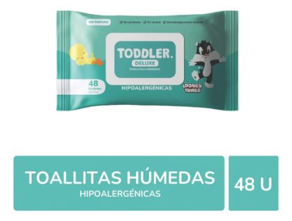 Imagen 2 de 5 de Toallitas Húmedas Con Tapa Sin Perfume 48u Bebe Toddler