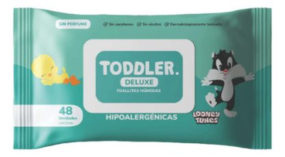 Imagen 1 de 5 de Toallitas Húmedas Con Tapa Sin Perfume 48u Bebe Toddler