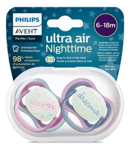 Miniatura 3 de 4 de Chupete Philips Avent Ultra Air Ultra Air 6-18 Meses x 2 unidades (Estrella - Dreams)