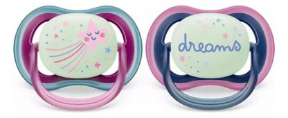 Imagen 1 de 4 de Chupete Philips Avent Ultra Air Ultra Air 6-18 Meses x 2 unidades (Estrella - Dreams)