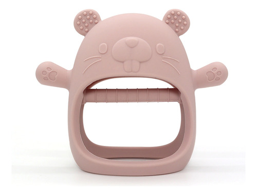 Imagen 1 de 1 de Mordillo De Silicona Para Bebe Guante Castor Nursimom
