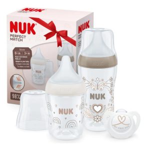 Miniatura 1 de 5 de 2 Mamaderas Nuk Perfect Match 150ml 260ml + Chupete De Regalo