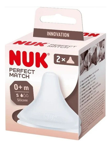 Imagen 1 de 2 de Tetinas Mamadera Nuk Perfect Match Flujo Lento Recien Nacido
