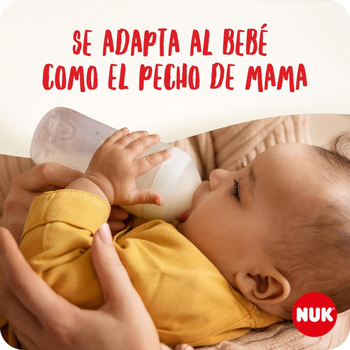 Imagen 5 de 7 de Mamadera Nuk Perfect Match 150ml Recien Nacido Anticolicos