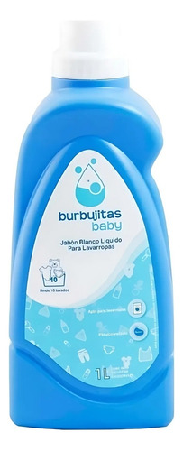 Imagen 1 de 3 de Jabón Ropa Bebe Burbujitas Baby 1 Litro Hipoalergénico Recién Nacido Ph Controlado