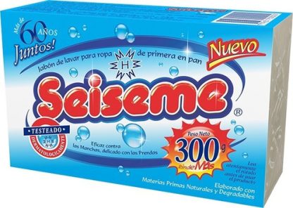 Imagen 5 de 5 de Jabón Blanco En Pan Seiseme Por 300gr Lavado De Ropa Telas