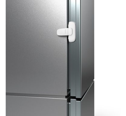 Imagen 7 de 7 de Traba De Seguridad Para Puerta De Heladera Baby Innovation Color Blanco