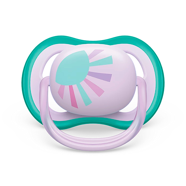 Imagen 1 de 3 de Chupete Philips Avent Ultra Air 0 - 6 Meses Color Lila SCF 086/04