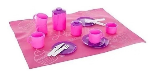 Imagen 8 de 9 de Juego De Té Picnic Nena Duravit 27 Piezas Rosa Y Lila