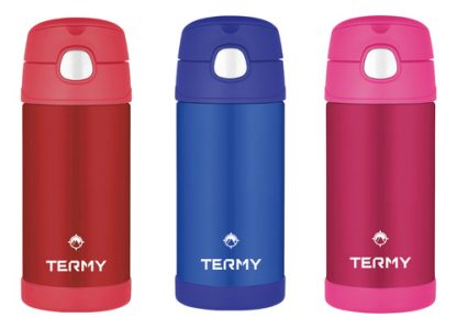 Imagen 3 de 4 de Vaso Térmico Para Niños De Acero Inoxidable -baby Innovation Color Rojo