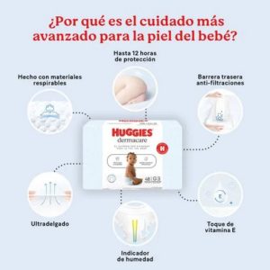 Miniatura 4 de 8 de Pañales Huggies Dermacare M x 58 unidades