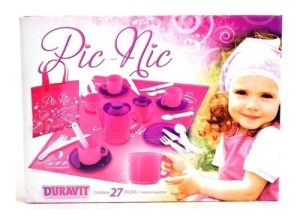 Miniatura 1 de 9 de Juego De Té Picnic Nena Duravit 27 Piezas Rosa Y Lila