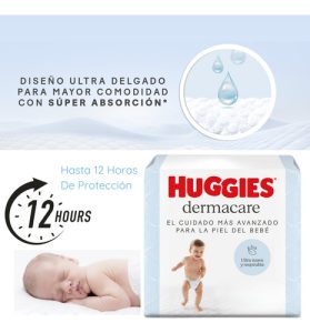 Miniatura 5 de 8 de Pañales Huggies Dermacare M x 58 unidades