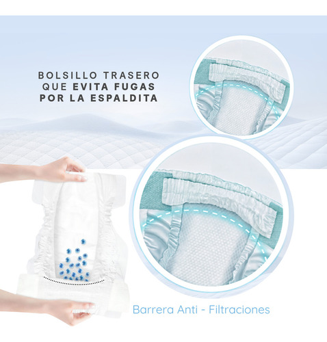 Imagen 6 de 8 de Pañales Huggies Dermacare Talle M De 5,5 A 9,5 Kg 58 Unidades