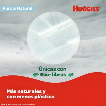 Imagen 7 de 7 de Toallitas Húmedas Huggies Puro Y Natural 80 Unidades
