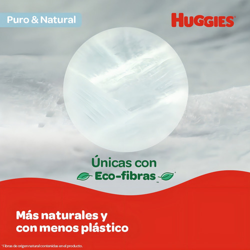 Imagen 7 de 7 de Toallitas Húmedas Huggies Puro Y Natural 80 Unidades
