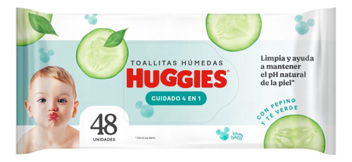 Imagen 8 de 8 de Toallitas Húmedas Huggies 4 En 1 48 U Pack X 1